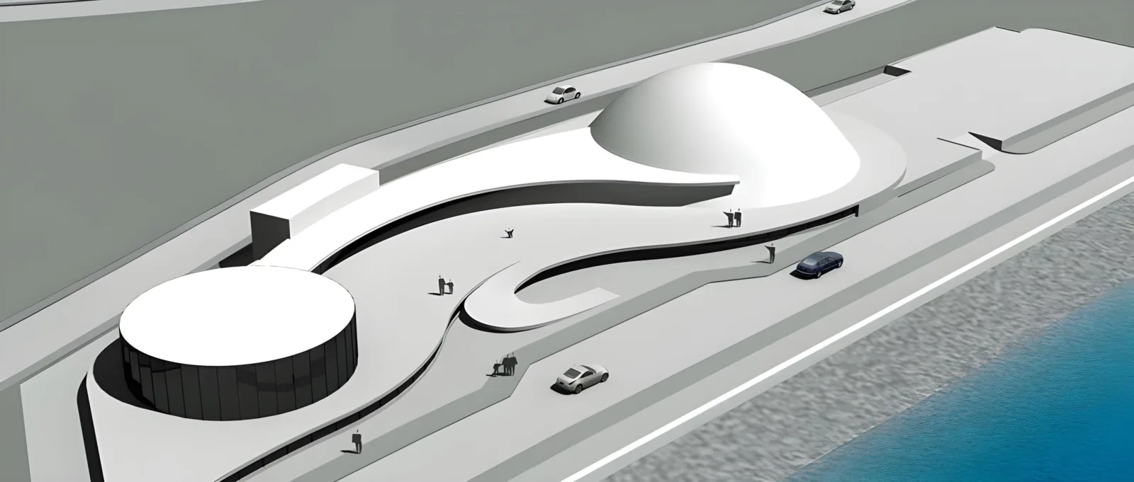 Ponta Delgada, por Oscar Niemeyer