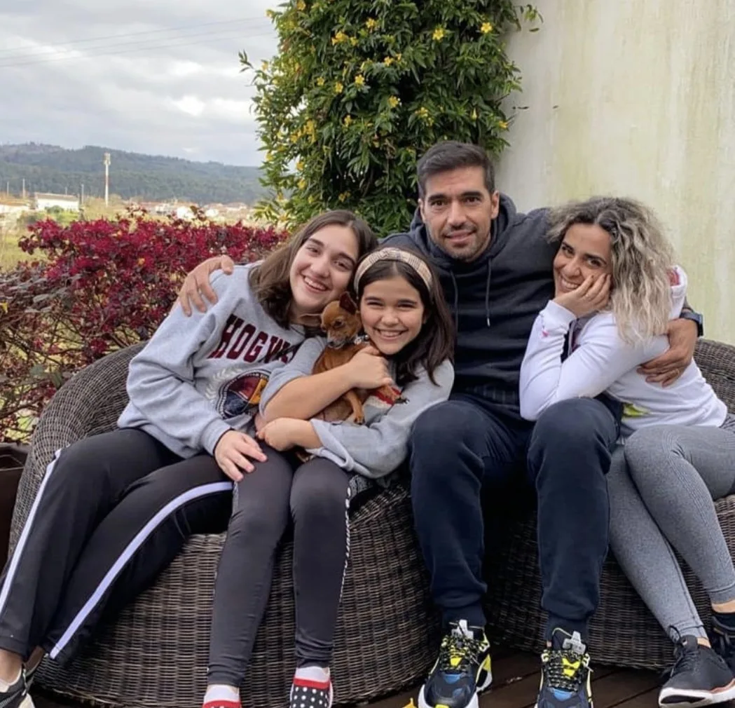 Abel Ferreira e família; Foto: Acervo pessoal Instagram