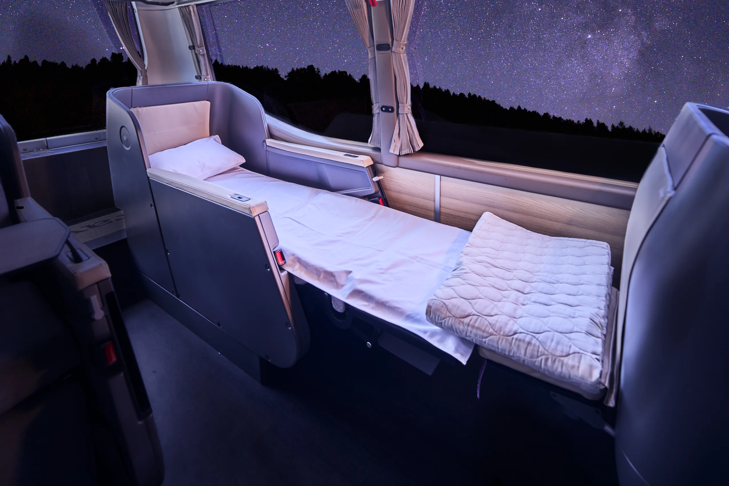 Ônibus leito. Divulgação